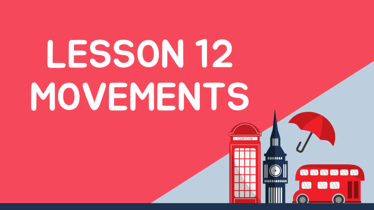 Anglų kalba:  pamoka 12 - Movements